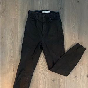 & other stories black high waisted jeans